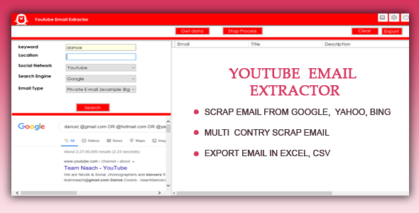 Youtube Email Scrapper